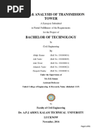 Design & Analysis of Transmission Tower