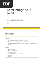 Conducting The IT Audit