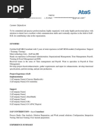 SAP HR Functional Sample Resume 1