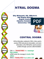 Central Dogma: Etty Widayanti, Ssi. Mbiotech. Sub Bagian Biologi Bagian Anatomi Fakultas Kedokteran Universitas Yarsi