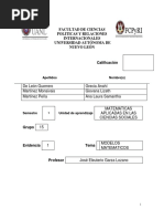 Modelos Matematicos