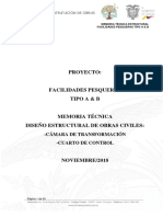 Memoria Tecnica de Estructuras de 1 Planta