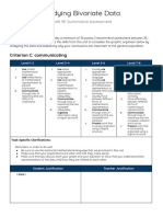 Cici Yan - Bivariate Data Summative Assessment