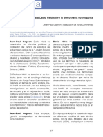 Entrevista A David Held Sobre La Democracia Cosmopolita PDF