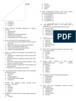 Soal Ulangan Pai Kelas Xi