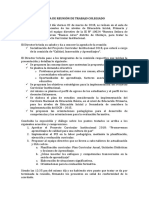 Acta de Reunión de Trabajo Colegiado