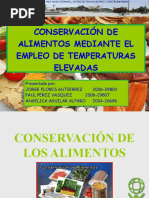 Conservación de Alimentos Mediante El Empleo de Temperaturas Elevadas