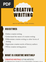 Creative Writing Lesson 1 December 3