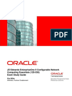 JD Edwards Enterpriseone 9 Configurable Network Computing Essentials (1Z0-550) Exam Study Guide