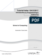 COS1512 Tutorial 104 Exam Info