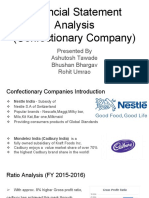 Financial Statement Analysis (Confectionary Company)