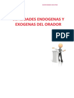 Cualidades Endogenas y Exogenas Del Orador