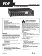 Shure - 6 CH Microphone Mixer (Us - Pro - m367 - en - Ug)