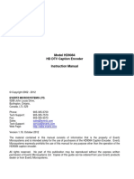 Model HD9084 HD DTV Caption Encoder Instruction Manual: Evertz Microsystems LTD