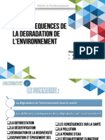 La Présentation de A Dégradation de L'environnement