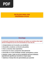 Decalogo para Una Enseñanza Eficaz PDF