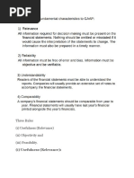 Three Rules (I) Usefulness (Relevance) (Ii) Objectivity and (Iii) Feasibility