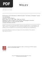 P. Steven Sangren-Psychoanalysis and Its Resistances in Michel Faucault's History of Sexuality Lessons For Anthropology