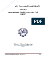 Annual Quality Assurance Report (AQAR) : Mahendra College of Engineering