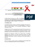 Voto Resolutivo 1 de 18 Cero Tolerancia A Violencias Contra Líderes y Lideresas de REDBOL