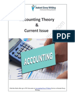 Analyzing Effects of Positive Accounting Theory & Current Issue in An Organization