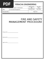 SOP For Fire and Safety Management - For UPDATE