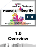 Current Issues and Challenges:: National Integrity