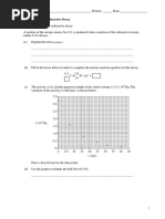 Practice - Nuclear Reactions - IB Questions