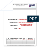 Hazards and Operability (Hazop) Review: Dps Document No.