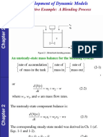 Illustrative Example: A Blending Process: An Unsteady-State Mass Balance For The Blending System