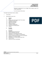 Section Cover Page: Section 26 29 90 Low Voltage Power 2008-06-02 System Maintenance