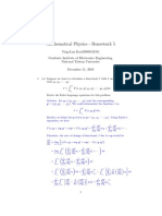 Mathematical Physics - Homework 5