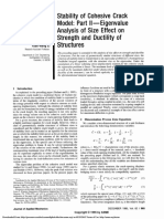 Stability of Cohesive Crack Model: Part II - Eigenvalue Analysis of Size Effect On Strength and Ductility of Structures