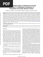 Seismic Collapse Safety of Reinforced Concrete Buildings. II: Comparative Assessment of Nonductile and Ductile Moment Frames