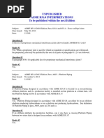 Interpretation Asme b31.8