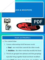 Heads and Modifiers