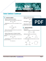 Cadeias Carbônicas Classificação