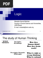 Logic: Mostafa Kamal Mokhtar Faculty of Social Science and Humanities, UKM Bangi E-Mail: Mostafa@ukm - Edu.my