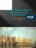 Galileo's "Sidereus Nuncius" and Our Perception of The Universe