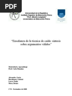 Enseñanza Sobre Las Técnicas de Caída Argumentos Válidos