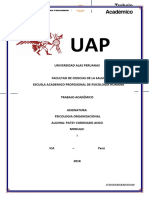 Psicologia Organizacional I Fta 2018 2 m2