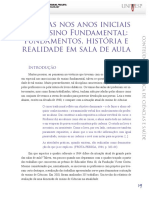 Ciências Nos Anos Iniciais Do Ensino Fundamental: Fundamentos, História e Realidade em Sala de Aula