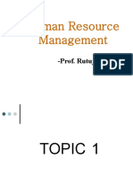 Human Resource Management: - Prof. Rutuja Jadhav