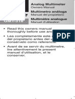 Multimeter GB GMT-318 Manual