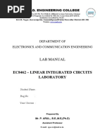 EC8462-Linear Integrated Circuits Lab Manual