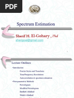 Lecture 6 - Spectrum Estimation PDF