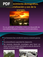 5.1 Crecimiento Demográfico, Industrialización y Uso de La Energía