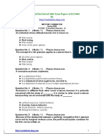 ECO401 All Past Solved Mid Term Papers of ECO401 By: Midterm Examination Spring 2009 ECO401-Economics (Session - 2)