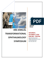 3Rd Annual Transformational Ophthalmology Symposium: Saturday, OCTOBER 6, 2018 8:00 AM - 4:00 PM