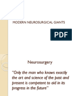 Modern Neurosurgical Giants